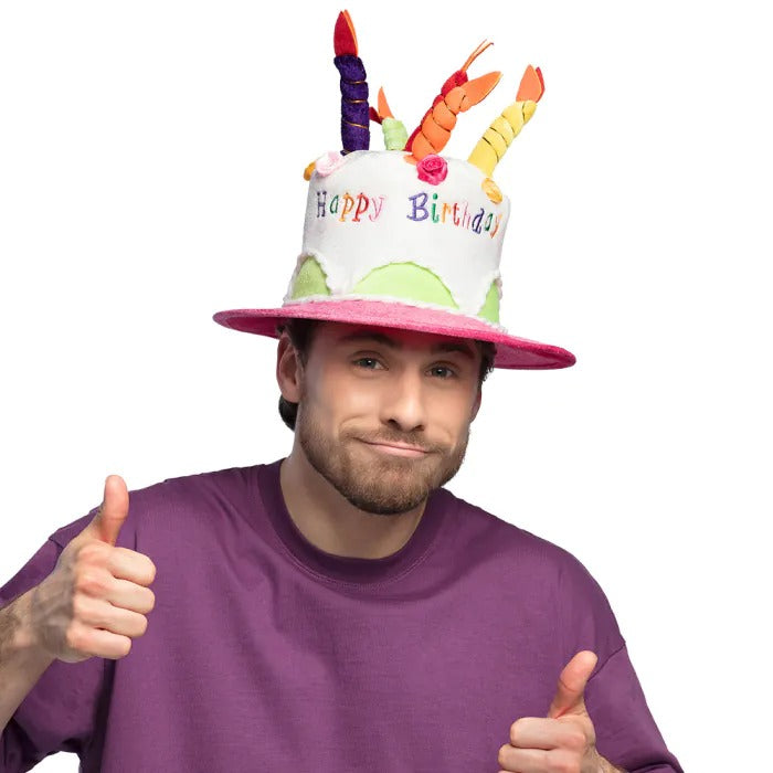 Cream cake hat colorful Happy Birthday