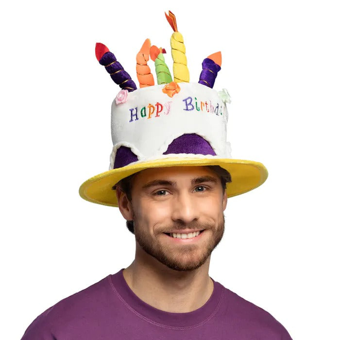 Cream cake hat colorful Happy Birthday