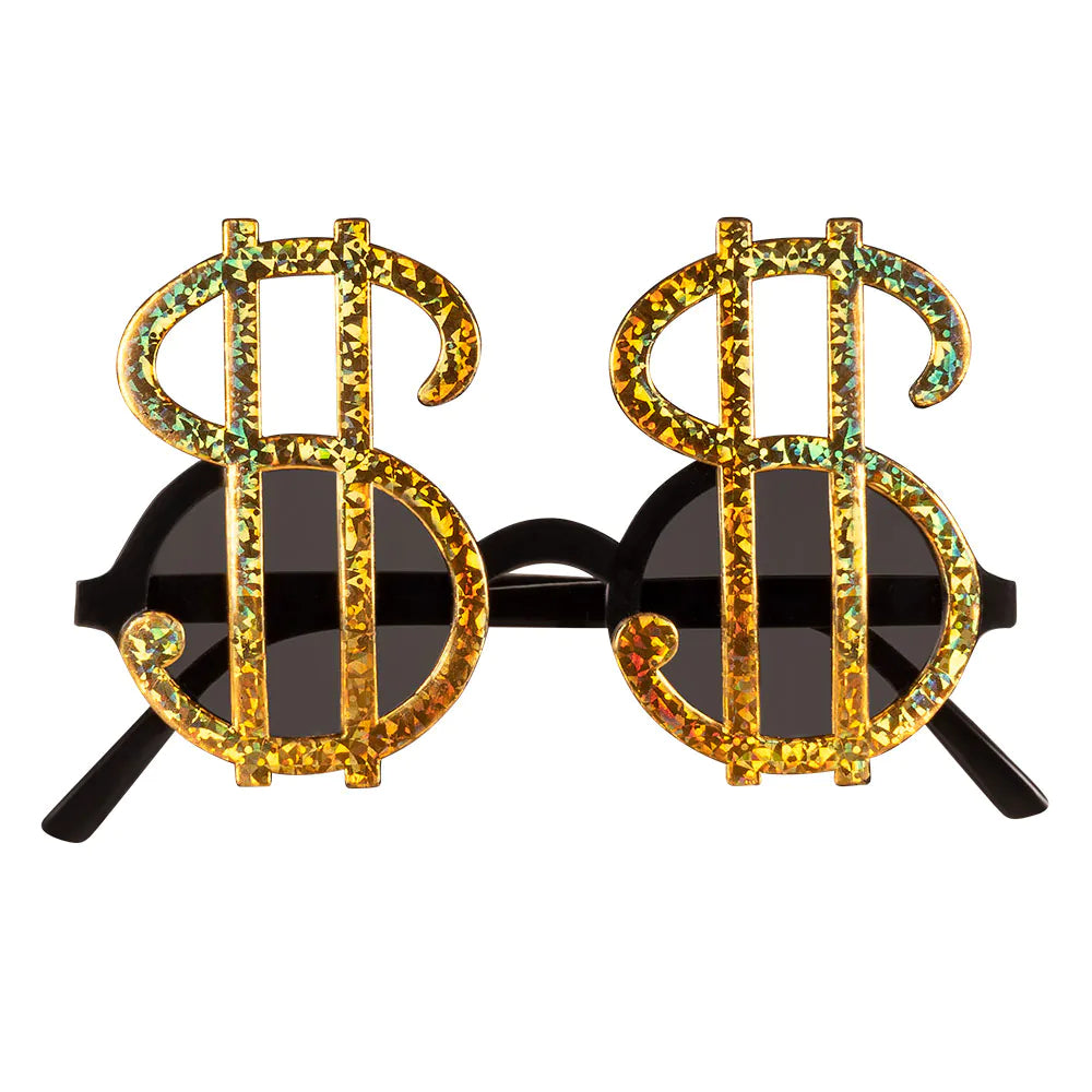 Glasses "Dollar" golden color