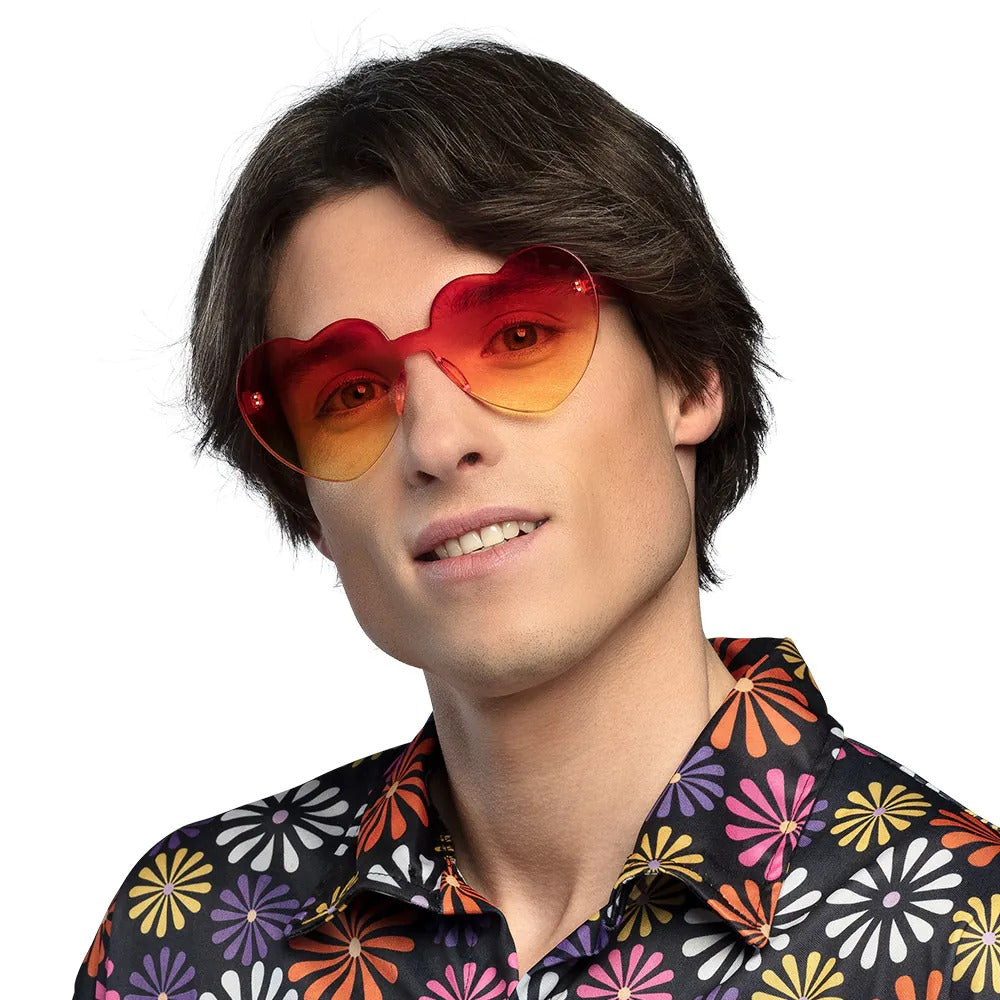 გულის ფორმის სათვალე ნარინჯისფერი