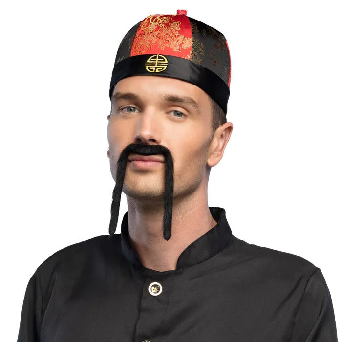 Chinese hat with mandarin hair