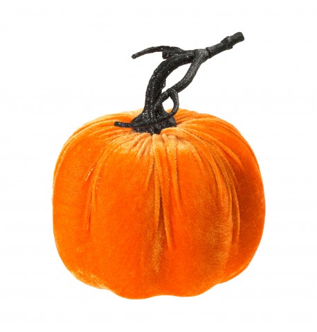 Decoration velvet pumpkin 17cmX17cm in different colors