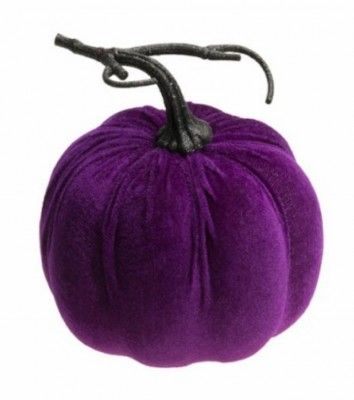Decoration velvet pumpkin 17cmX17cm in different colors
