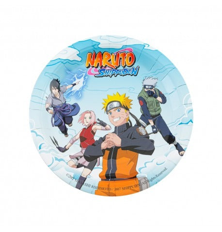 Paper plate 8pcs 18cm NARUTO SHIPPUDEN