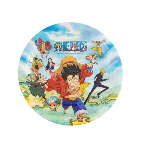 Paper plate 8 pcs 18 cm ONE PIECE