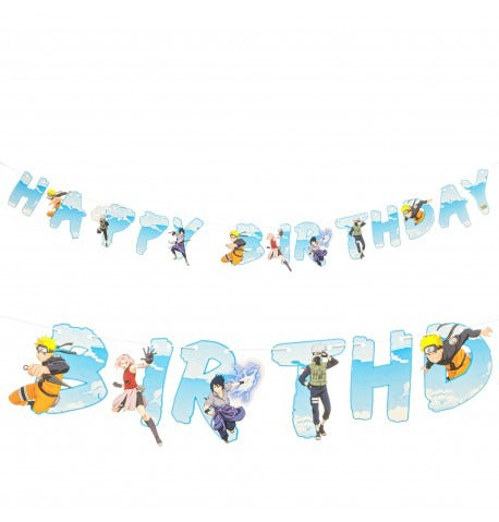 Birthday paper garland NARUTO 200cm X 16cm