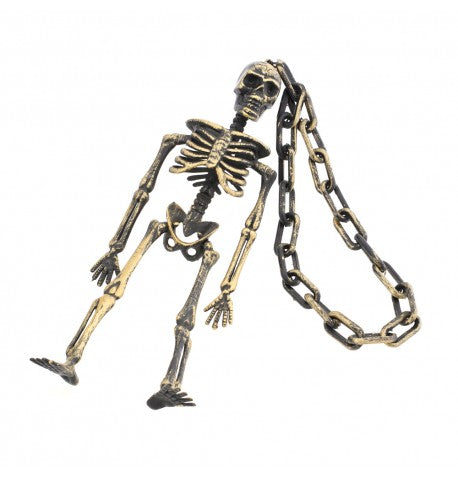 Decoration chain with a skeleton 65 cm in two colors