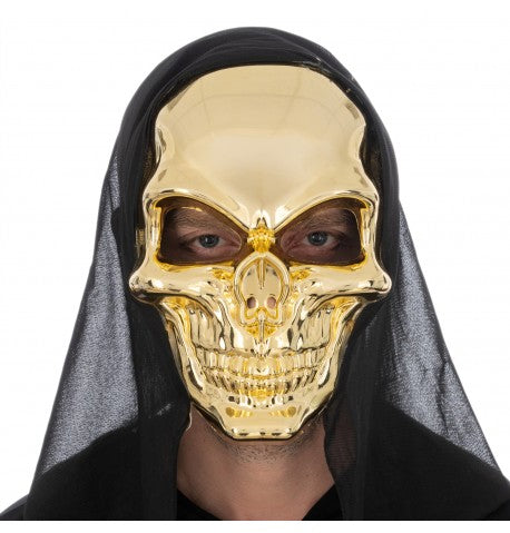 Full face mask gold and silver