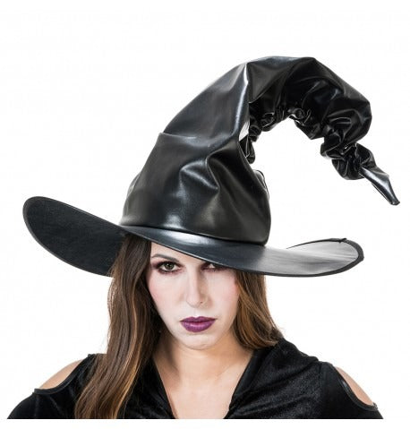 ჯადოქრის შავი პრიალა ქუდი 44CM X 40CM