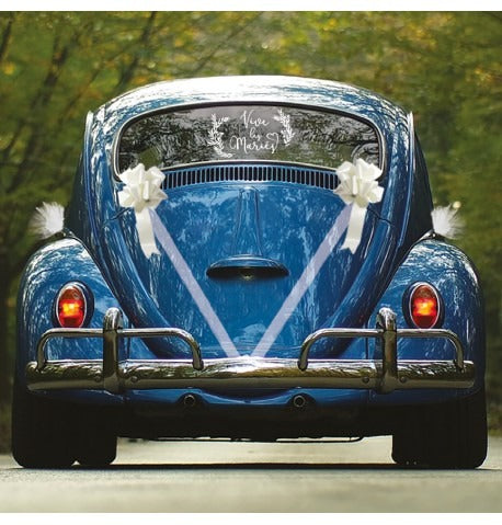 Wedding car set of 6 different colors
