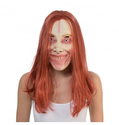 ლატექსის ნიღაბი თმით EVIL ELLIE 24CM X 22CM X 45CM