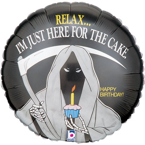 ფოლგირებული სტანდარტული ბუშტი Grim Reaper 35x35 სმ