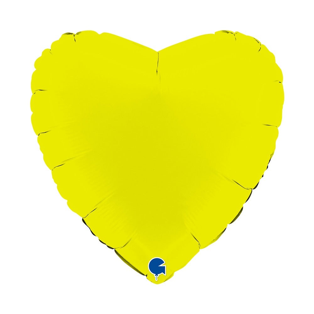 ფოლგირებული ბუშტი გული Lime Green 46სმ