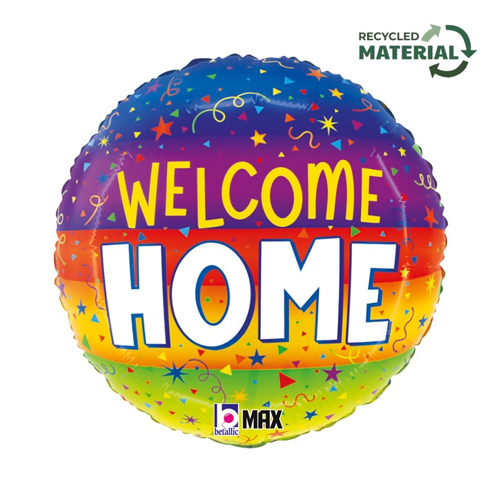 ფოლგირებული სტანდარტული ფერადი ბუშტი Welcome Home 46სმ