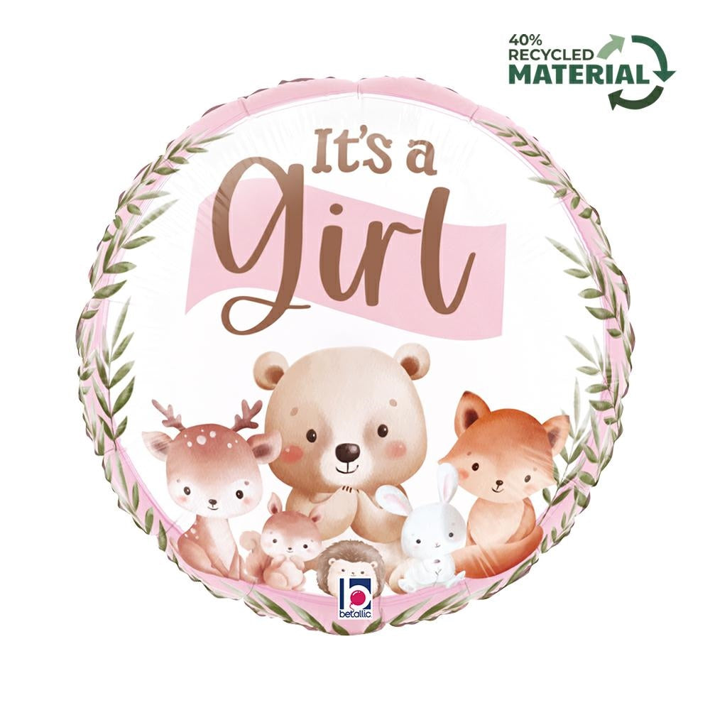 IT's a girl ტყის ბინადრების ფოლგირებული ბუშტი