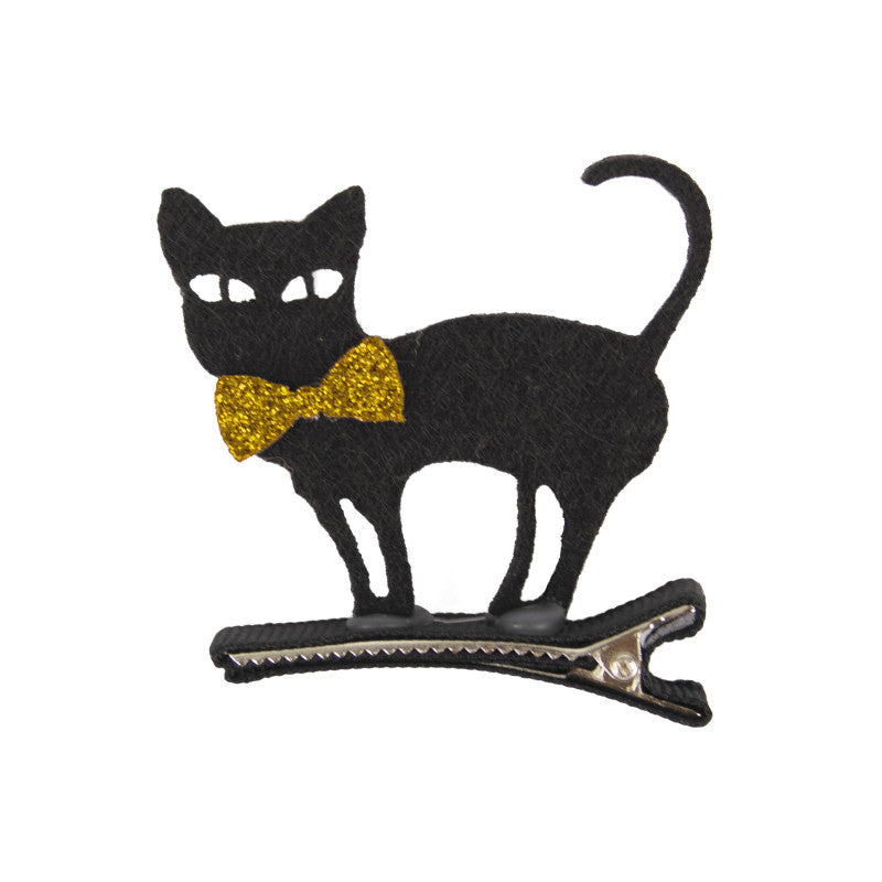 თმისამაგრი თექის კატით 5X5სმ