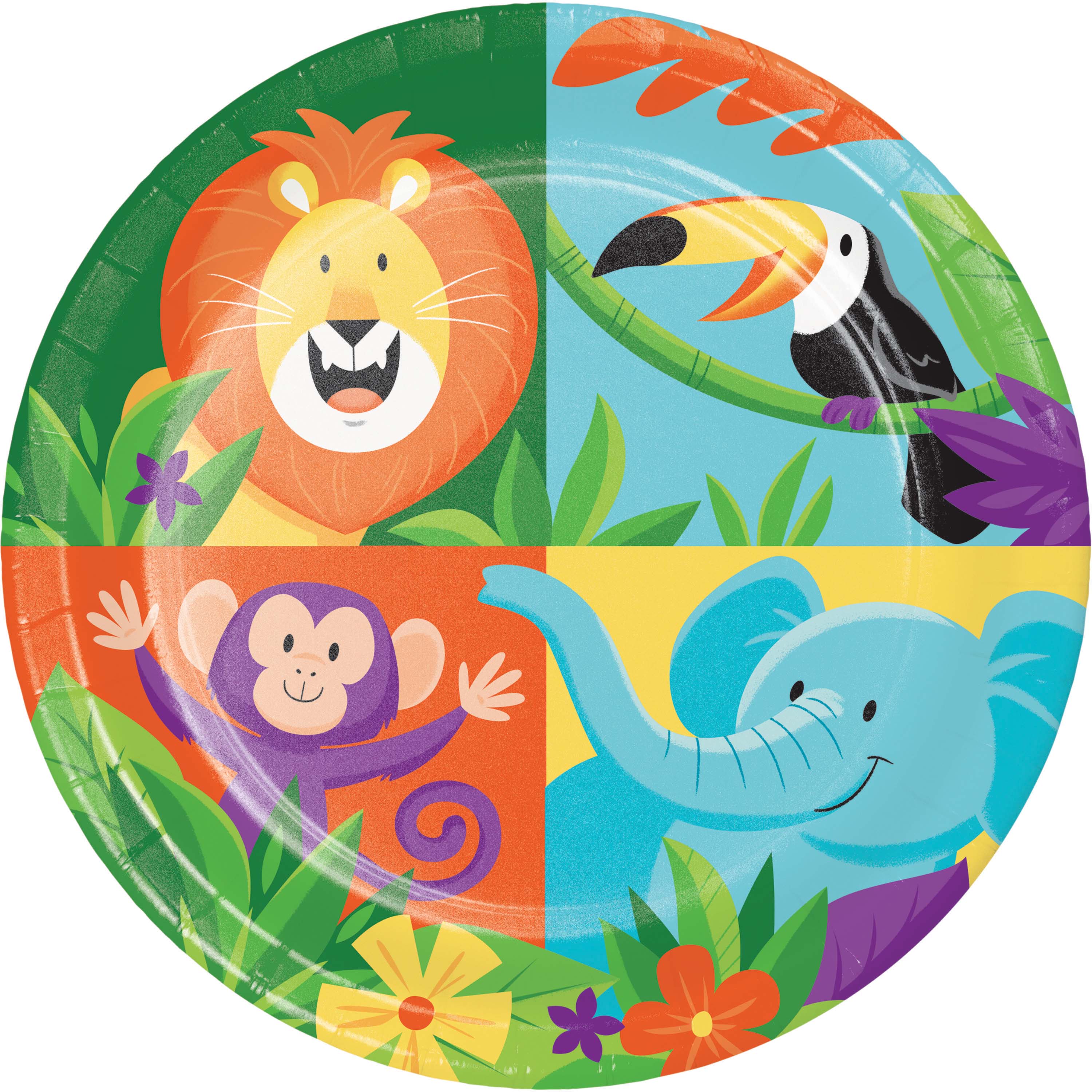 Paper plate 8 pcs JUNGLE SAFARI