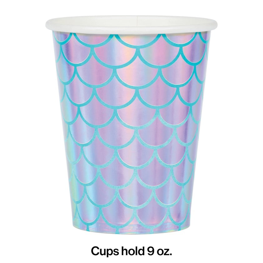 ქაღალდის ჭიქა მბზინავი ქალთევზა 266 მლ 8ც