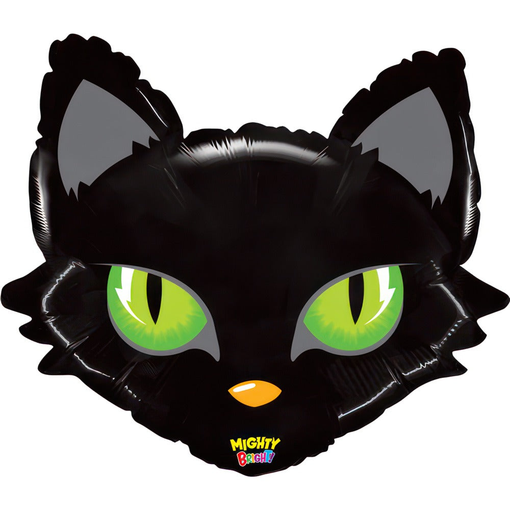 Balloon black cat head 71 cm