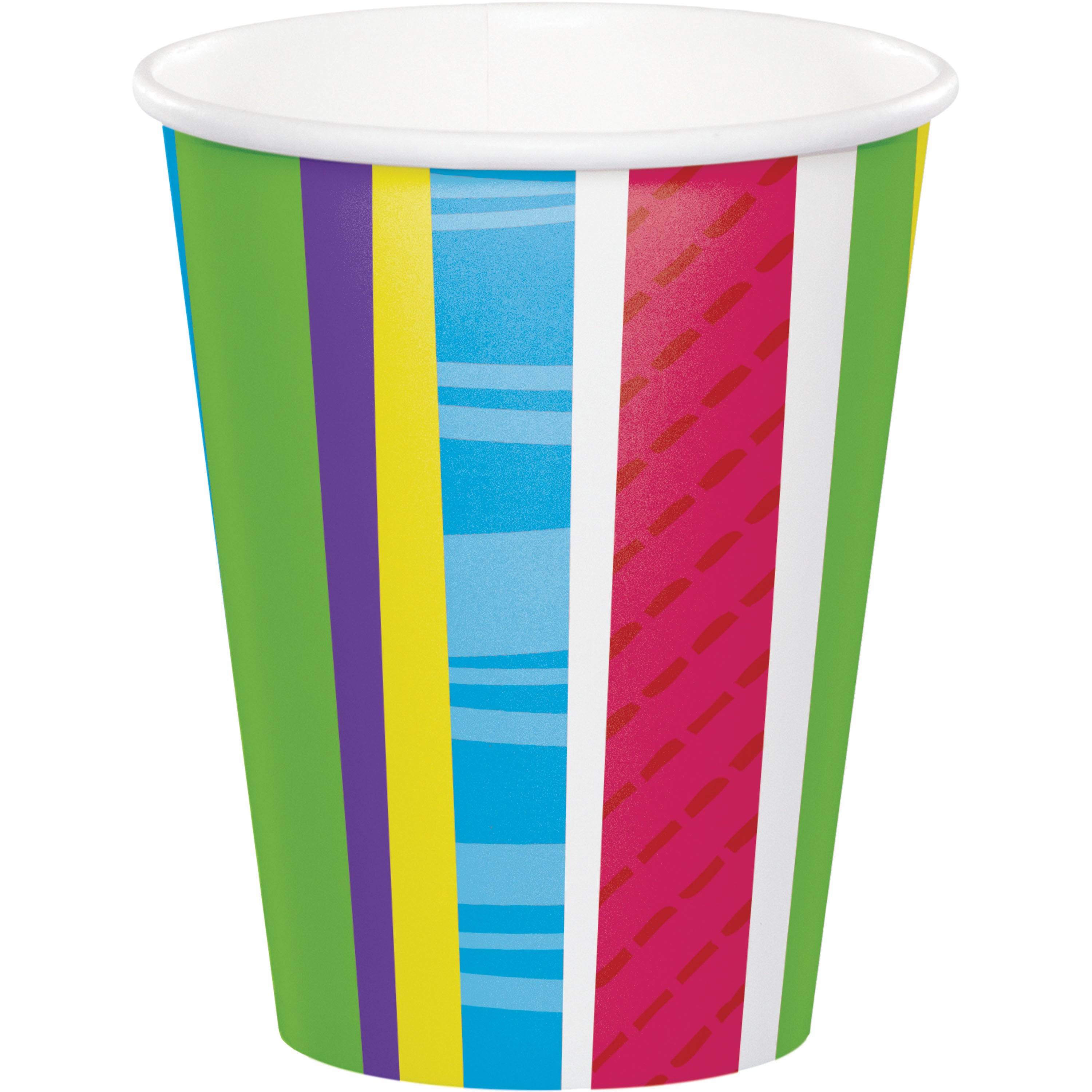 Paper cup 8 pcs BRIGHT & BOLD