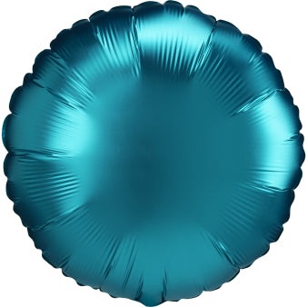 ფოლგირებული ბუშტი წრე ფირუზისფერი Standard Satin Luxe 43სმ
