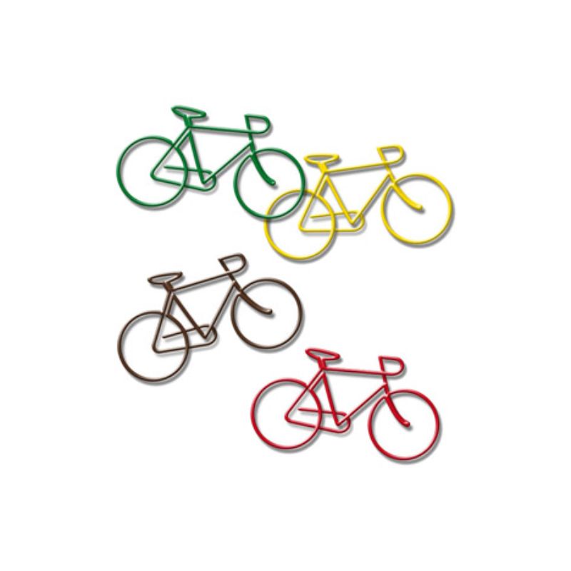 ფურცლის დამჭერი ველოსიპედის ფორმის 4ც