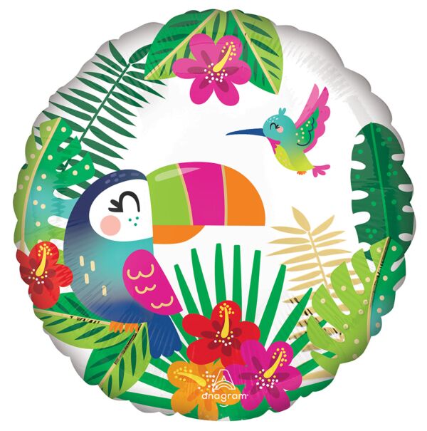 Foil Balloon Tropical Paradise 43cm