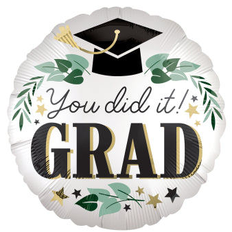სტანდარტული ფოლგირებული ბუშტი You Did It Grad 43სმ