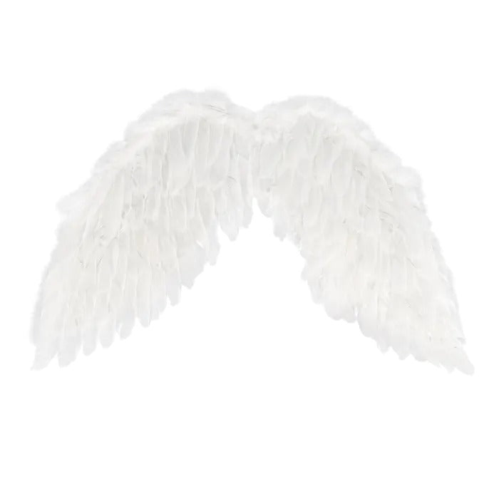 ანგელოზის თეთრი შარავანდედი და თეთრი ფრთები (60 x 40სმ)