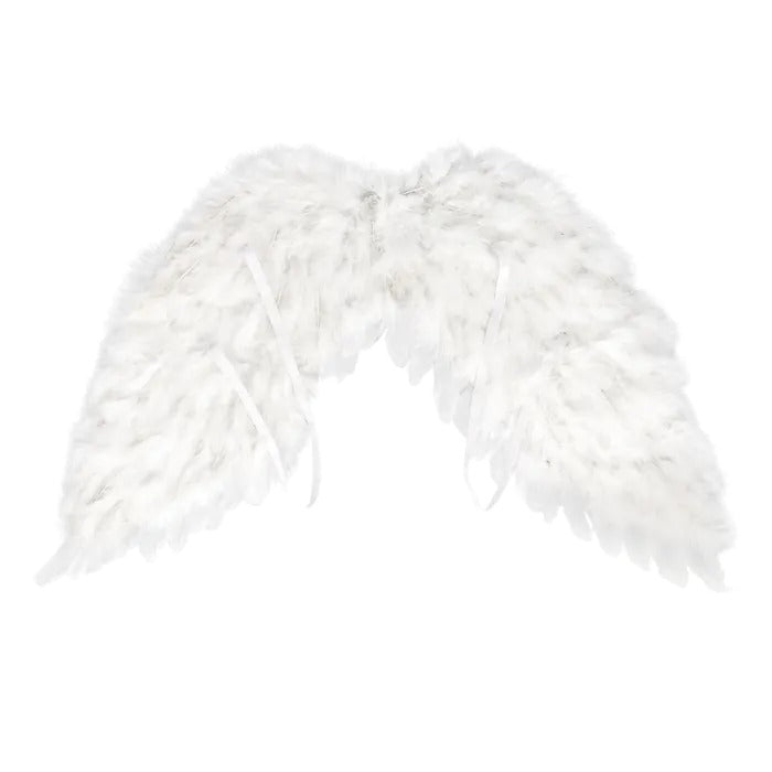 ანგელოზის თეთრი შარავანდედი და თეთრი ფრთები (60 x 40სმ)