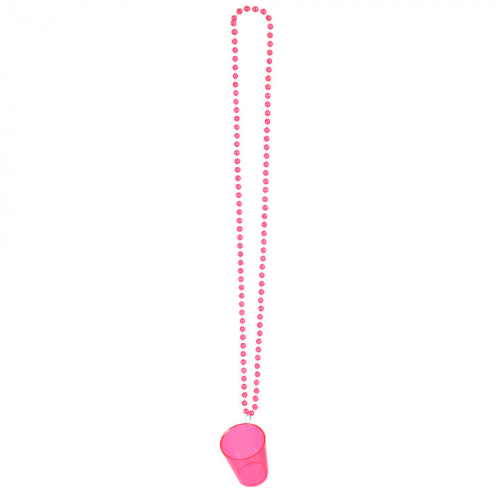 Necklace with a glass of vodka, colored 1 pc