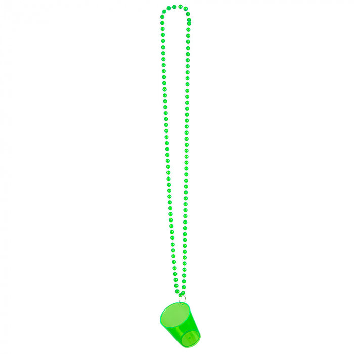 Necklace with a glass of vodka, colored 1 pc