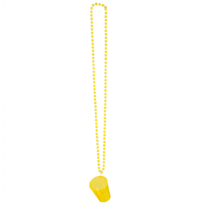 Necklace with a glass of vodka, colored 1 pc