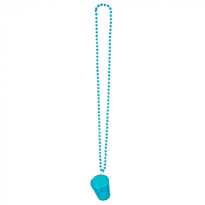 Necklace with a glass of vodka, colored 1 pc