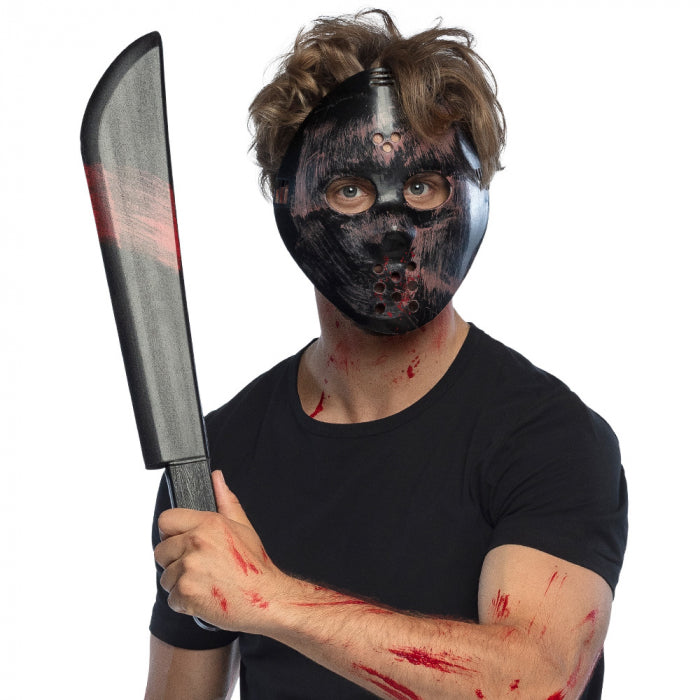 Assassin's set (mask and machete 53 cm)