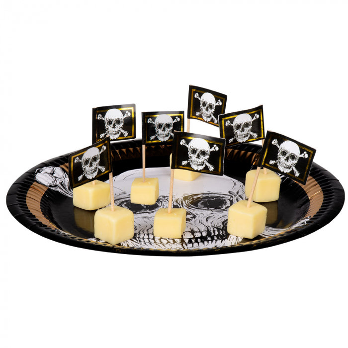 Decorative sticks pirates 7 cm 24 pcs