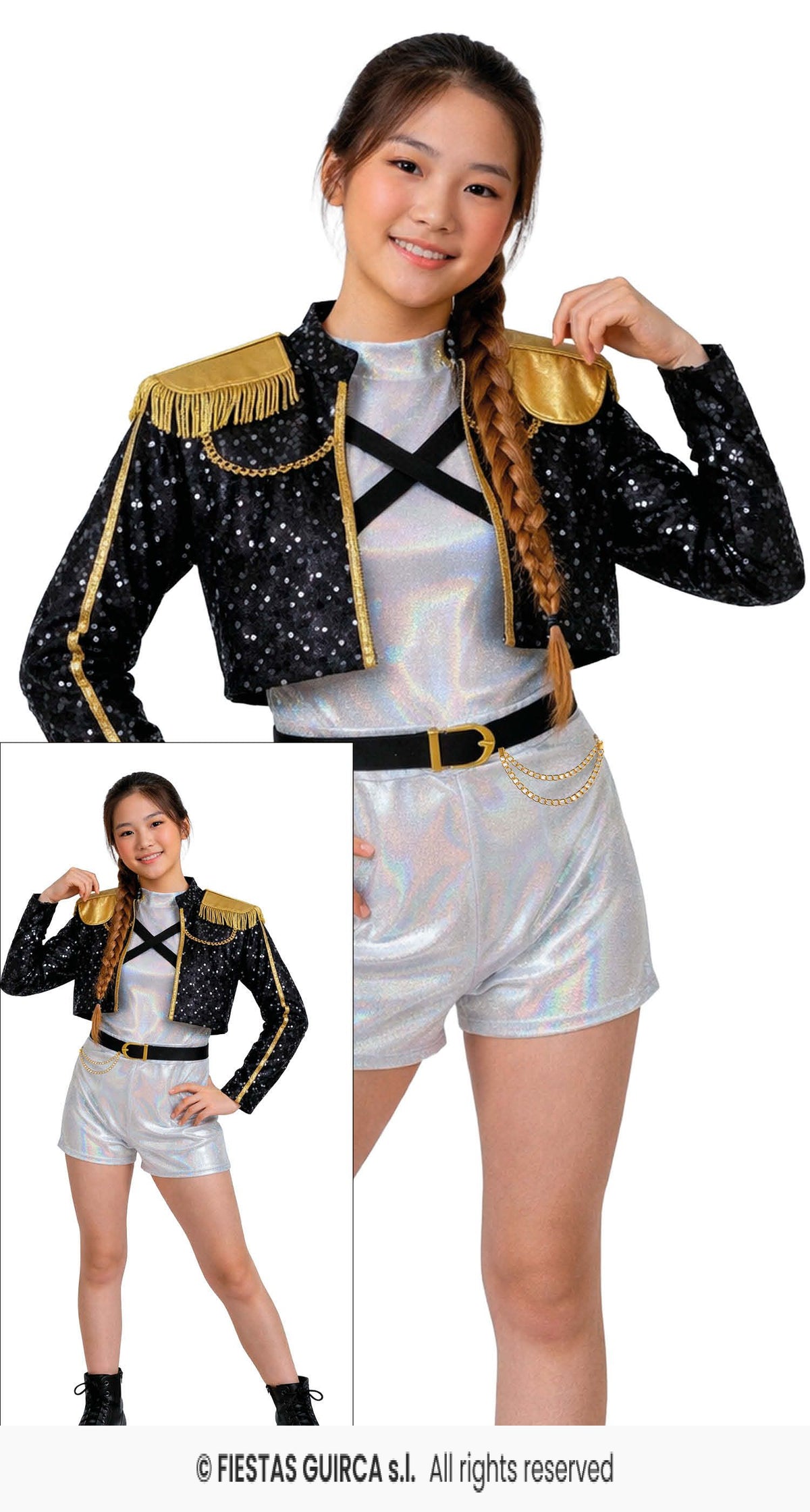 Pop-star silver leader კოსტუმი