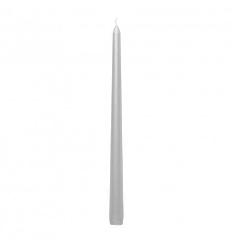 Candle long metallic 2 pcs 30 cm different colors