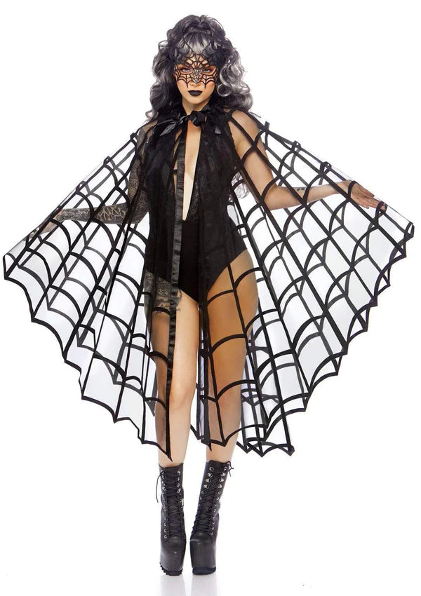 Velvet Cloak Spider Web ONE SIZE