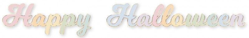 Paper garland happy halloween pastel 3m
