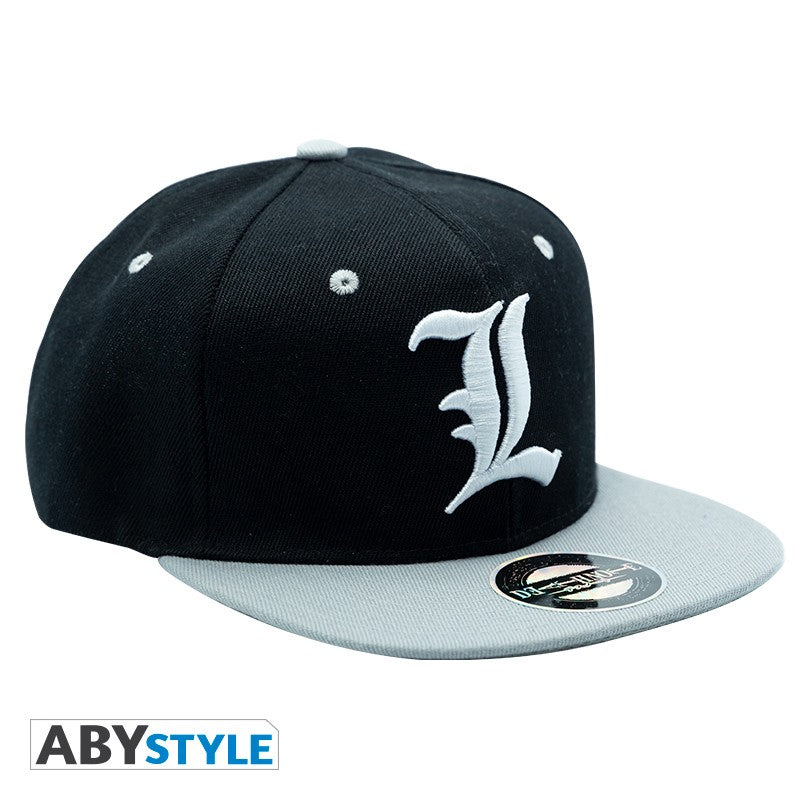 DEATH NOTE - cap - black-grey - "L"