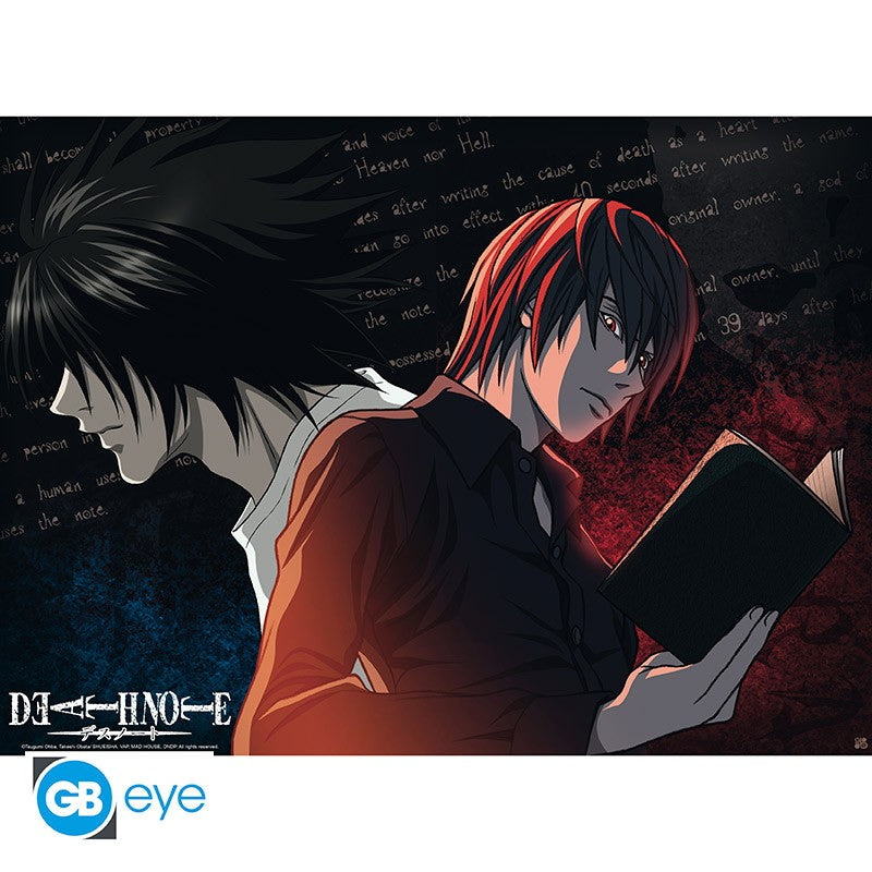 DEATH NOTE - პოსტერი "L VS Light" 52x38 სმ