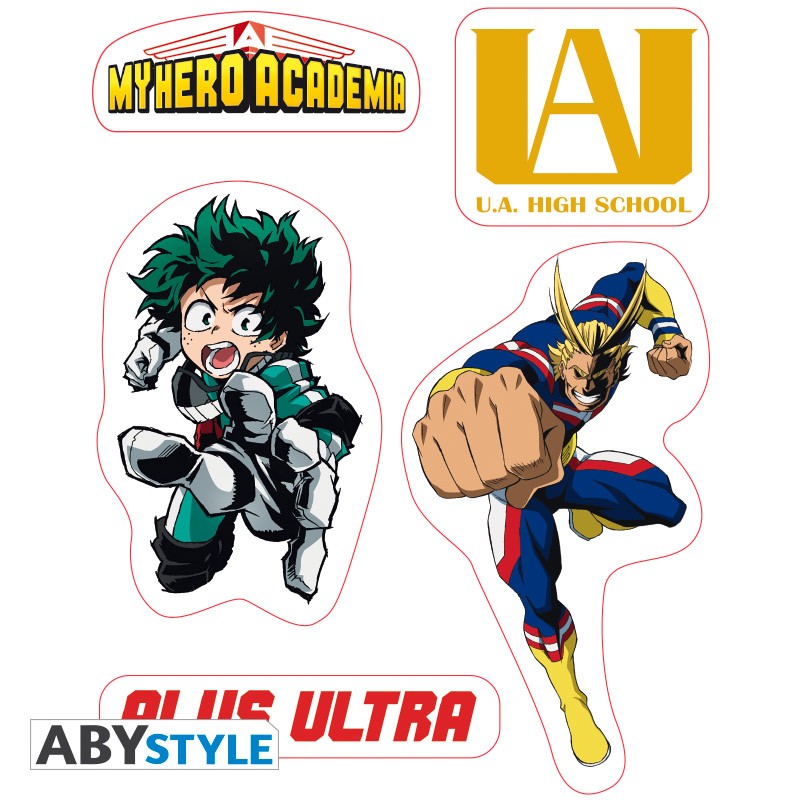 MY HERO ACADEMIA - Stickers - 16x11cm/ 2 sheets - UA High School X5