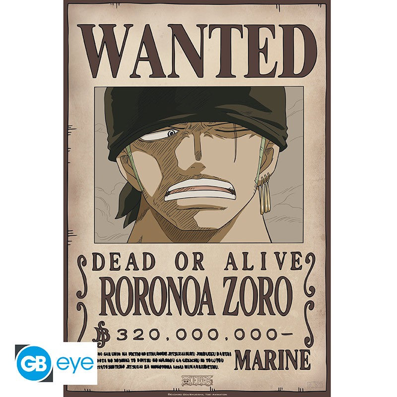 ONE PIECE - პოსტერების ნაკრები 2ც - Wanted Zoro & Sanji 52x35 სმ