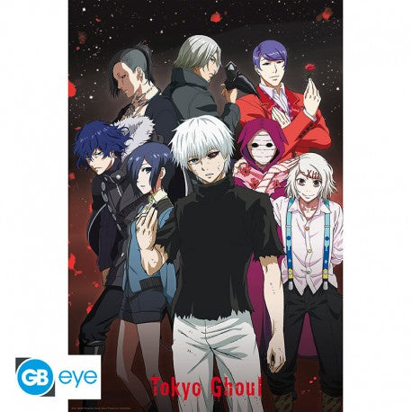 TOKYO GHOUL - პოსტერი 91.5x61 სმ - "ჯგუფური"