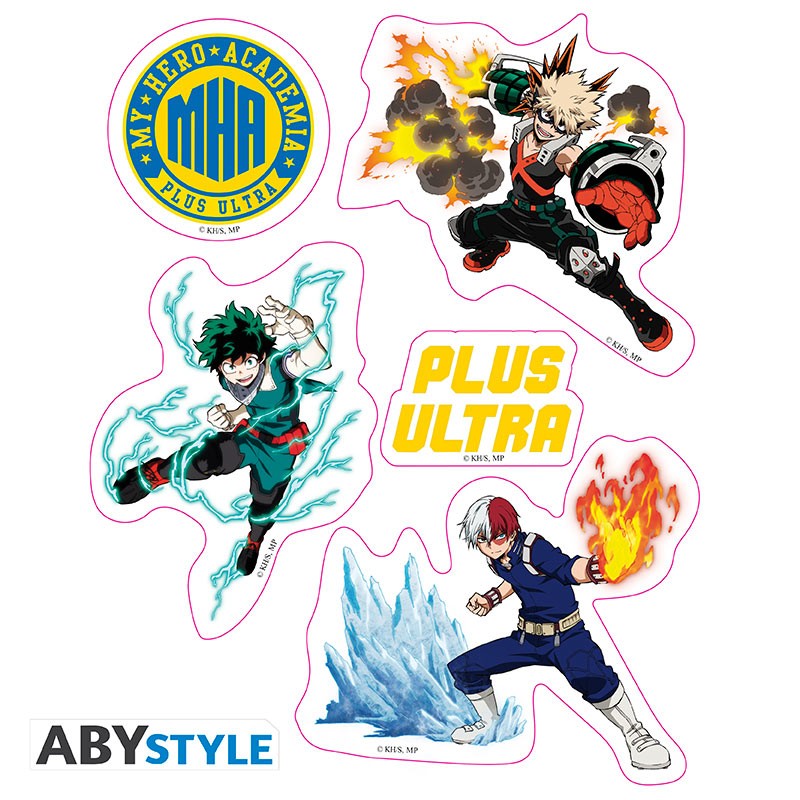 MY HERO ACADEMIA - Stickers - 16x11cm/ 2 sheets - Heroes Villains X5
