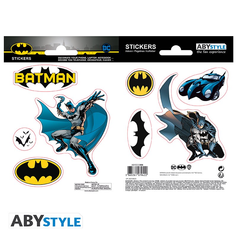 DC COMICS - Batman sticker set - 16x11cm/ 2 sheets