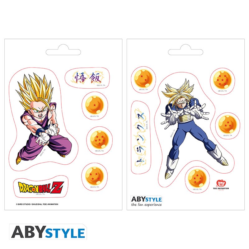 DRAGON BALL - Stickers 2 sheets 16x11cm - DBZ/ Gohan & Trunks