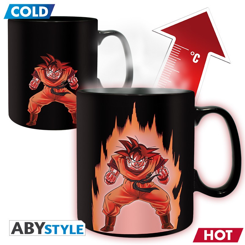 DRAGON BALL - ჯადოსნური ჭიქა თერმული - 460 მლ- DBZ/ Goku - with box x2