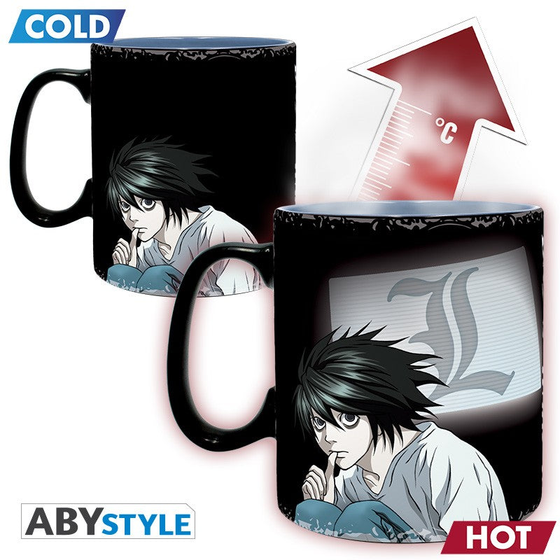 DEATH NOTE - ჭიქა თერმული რეაგირებით - 460 მლ - Kira & L